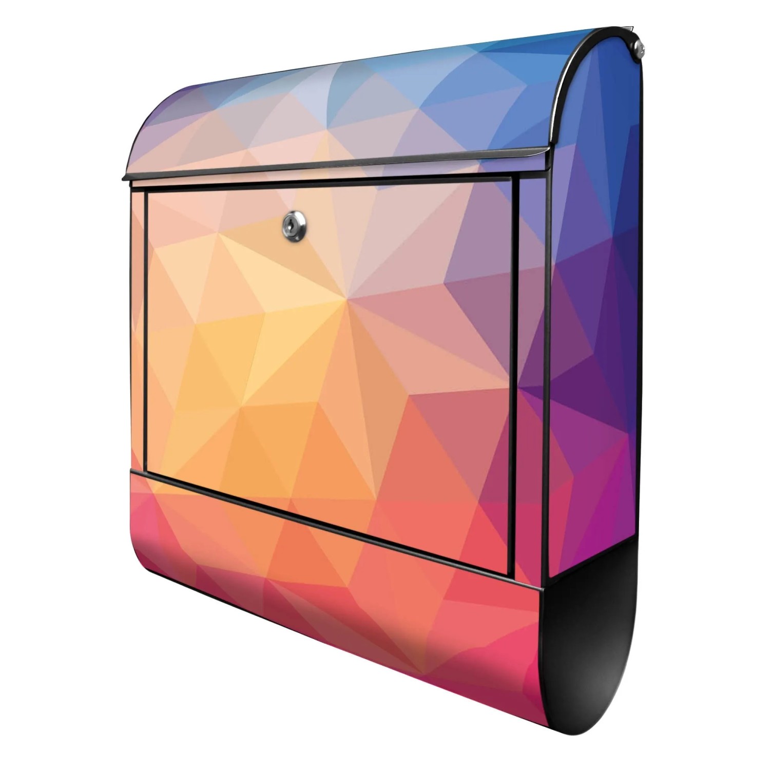 Banjado Design Briefkasten Schwarz Pulverbeschichtet 39x47x14cm 2 Schlüssel günstig online kaufen