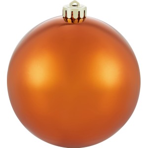 Weihnachtskugel, braun, Ø 14 cm, aus Kunststoff für die Weihnachtsbaum-Dekoration.