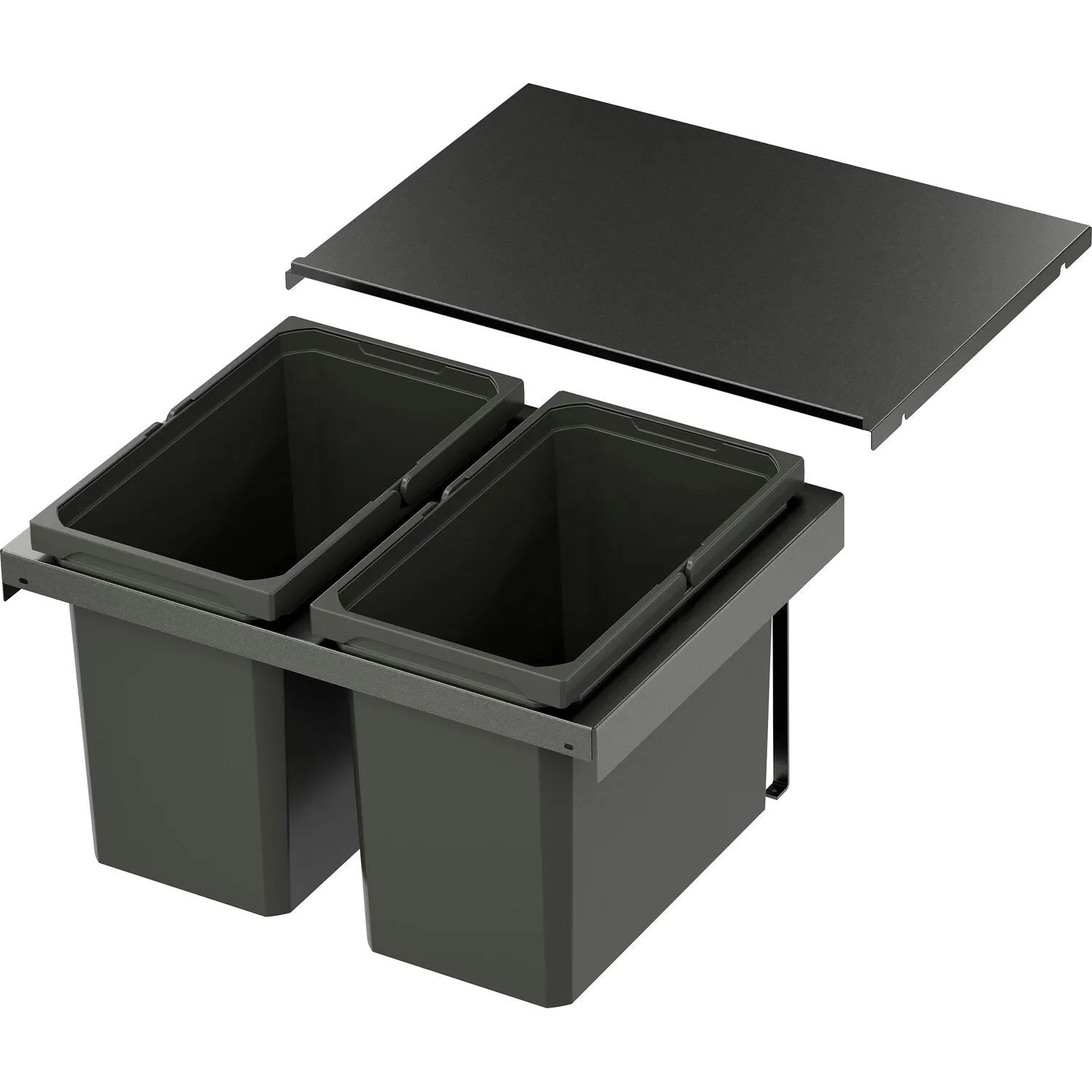 Vauth-Sagel Abfalltrennsystem Envi Flex Korpusbreite 600 mm 2x22, Lava