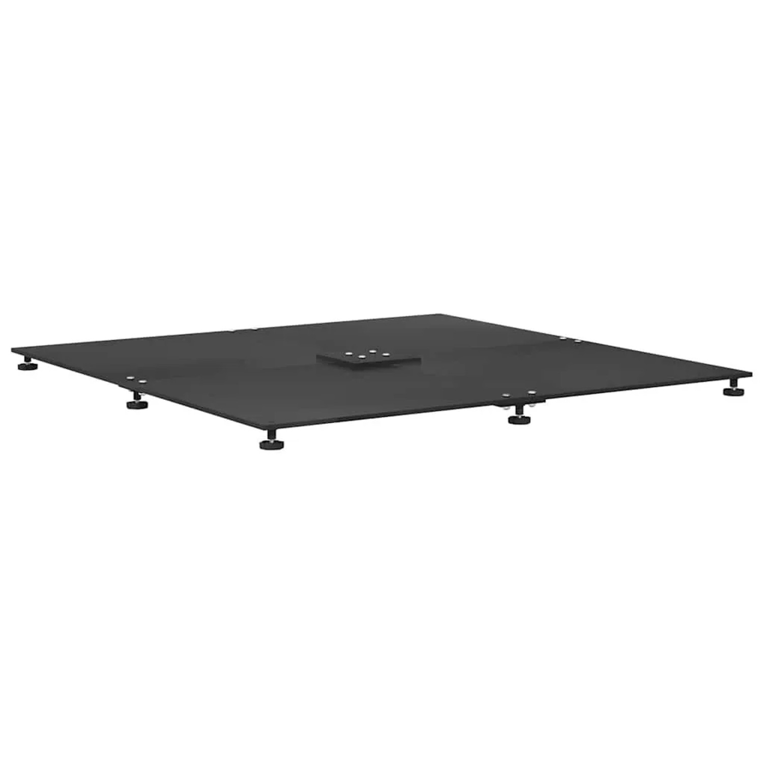 vidaXL Sonnenschirmständer Schwarz 100 x 100 x 4 cm Stahl 3407830