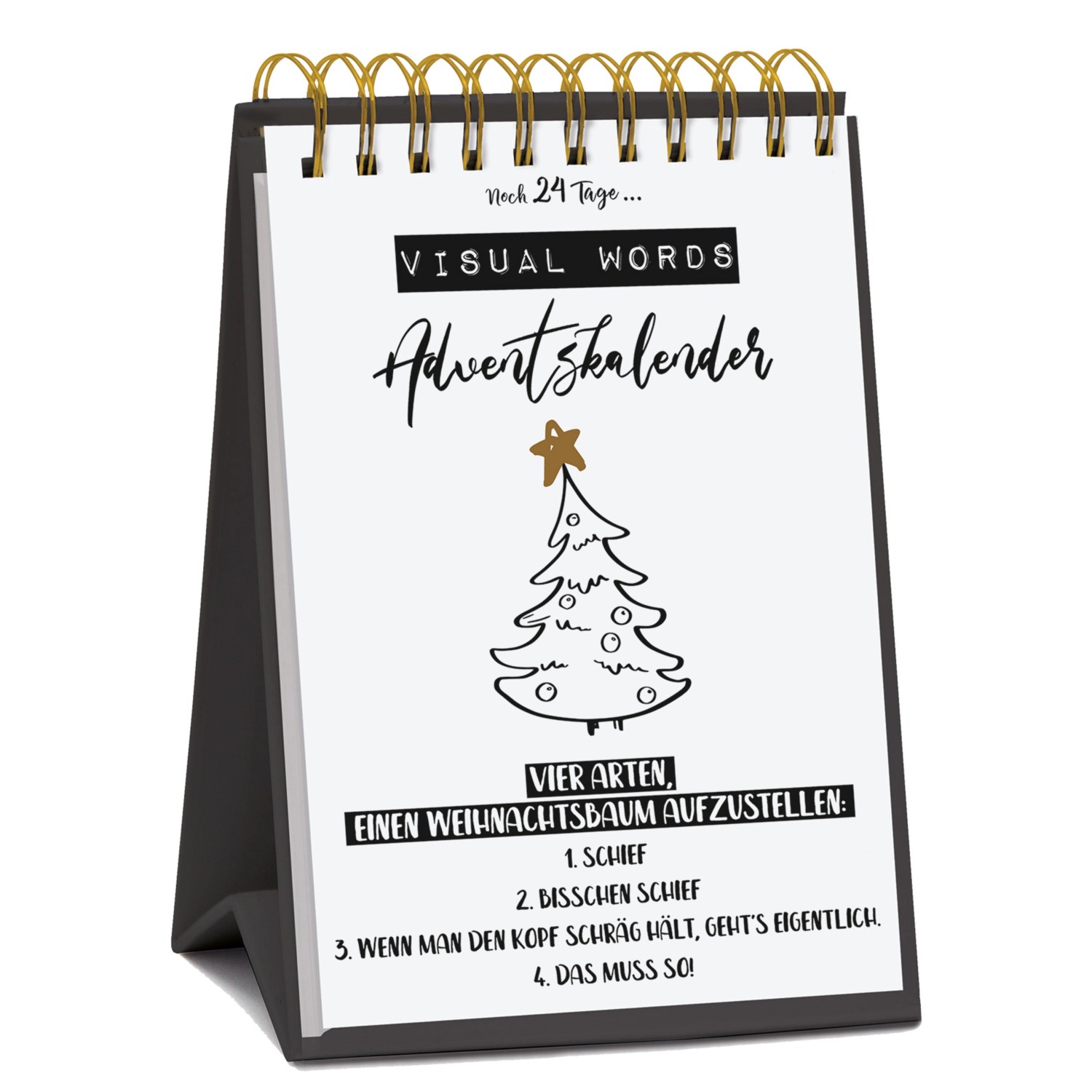 Tisch-Adventskalender »Visual Words«