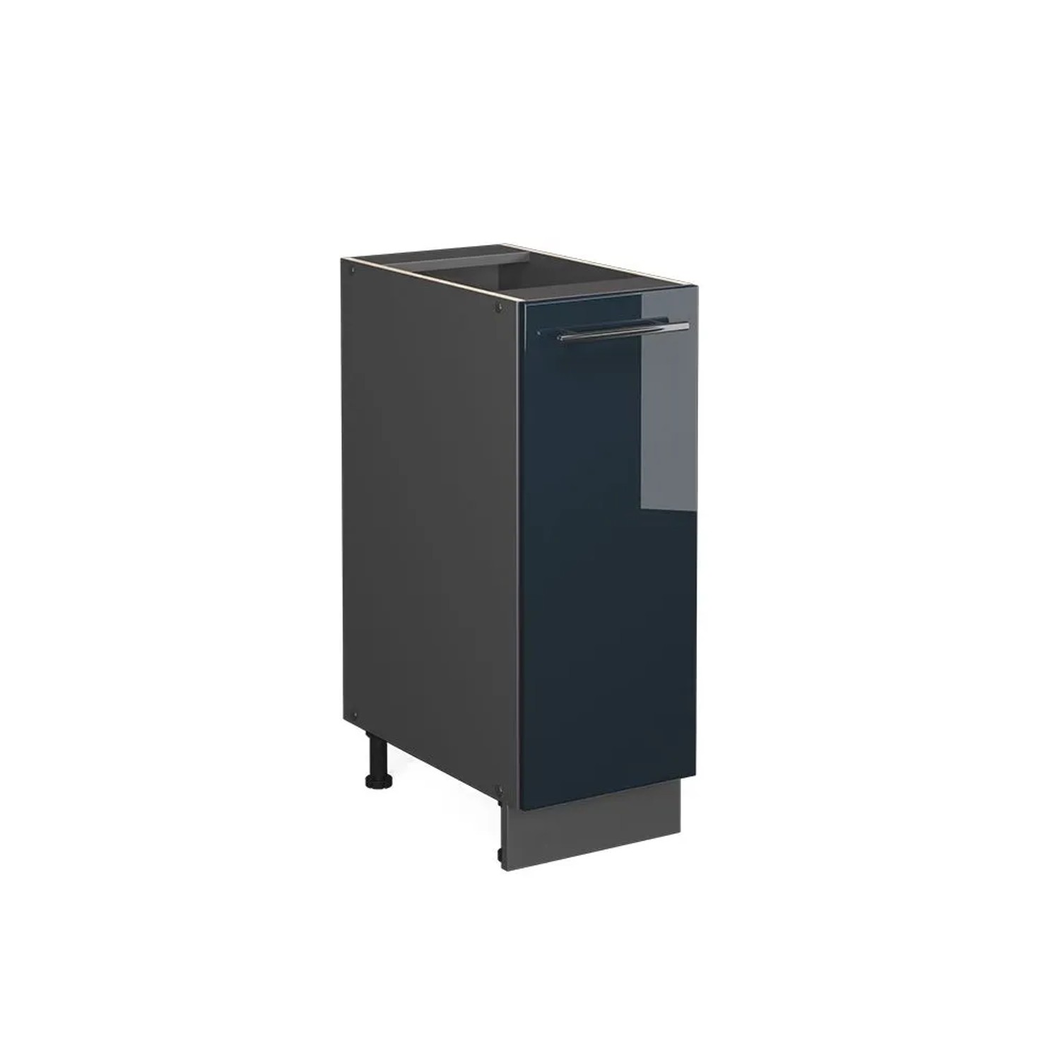 Vicco Apothekerunterschrank Fame-Line DunkelBlau Hochglanz 30 cm ohne Arbeitsplatte
