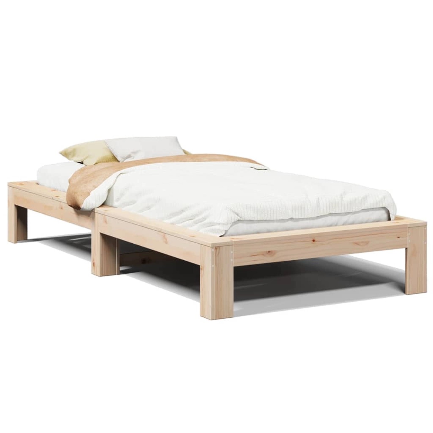 vidaXL Massivholzbett ohne Matratze 90x200 Kiefernholz 855325 günstig online kaufen