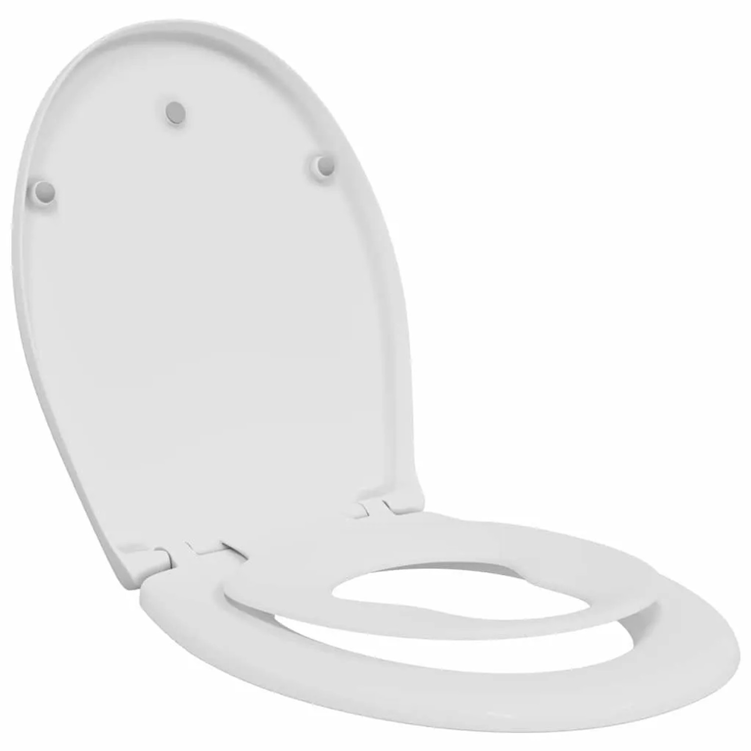 vidaXL Toilettensitz Weiß 47 x 37 x 4 cm Duroplast 42002353
