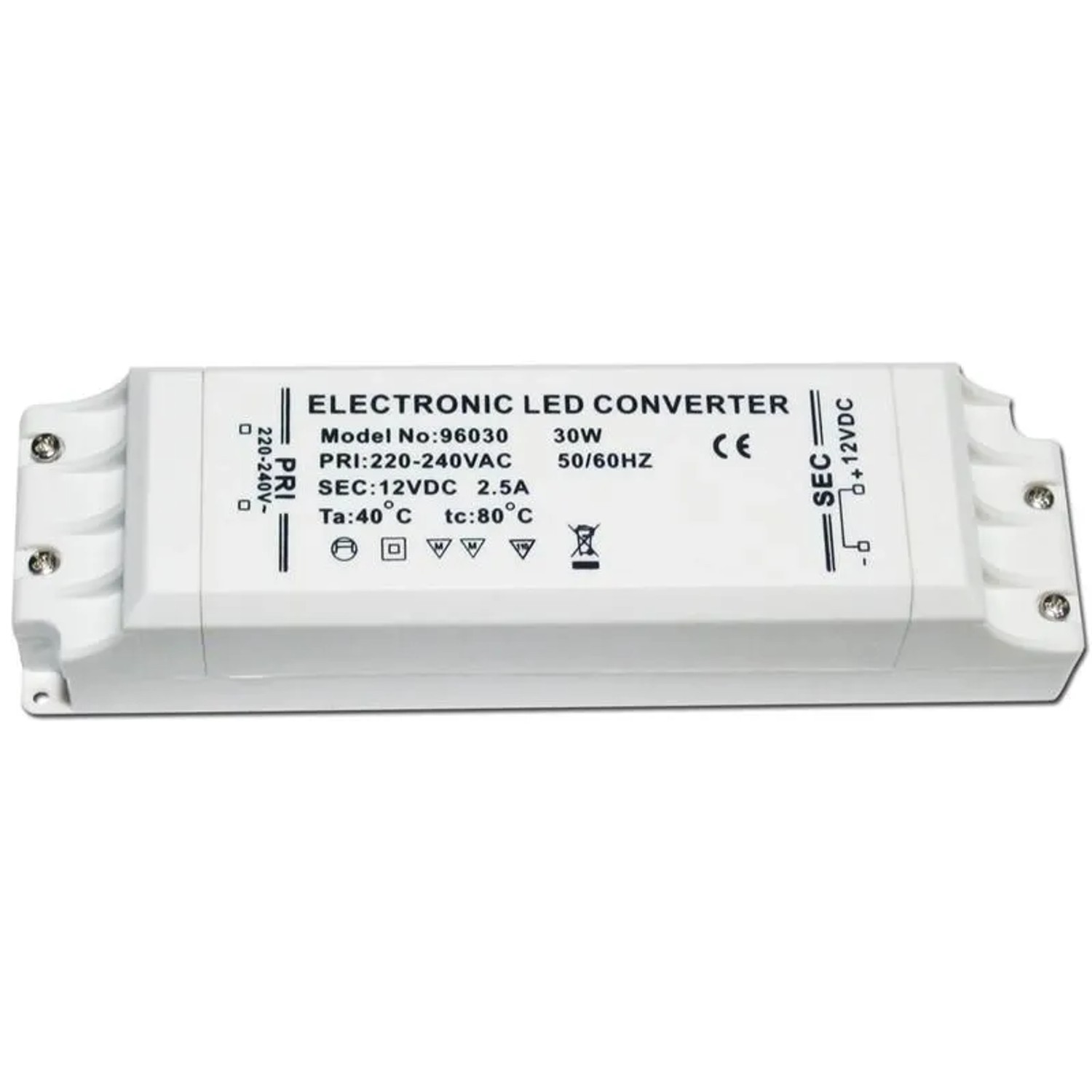 ChiliTec 30W LED Transformator Maximal 25A 12V DC Trafo