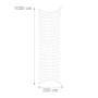 Relaxdays Ranknetz Polyethylen Grün Großmaschig 200 cm x 1000 cm 560 g_4