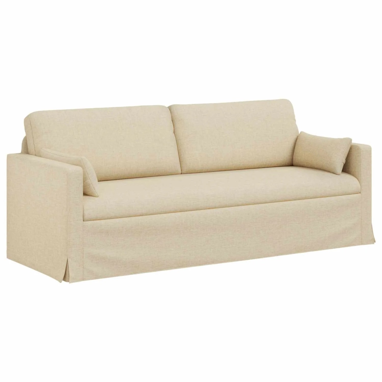 vidaXL Sofa Creme 198 x 78 x 80 cm Stoff 42024374