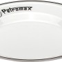 2er-Set Petromax Emaille Teller, weiß, 18 cm. Robustes Grillutensil mit Edelstahlrand.
