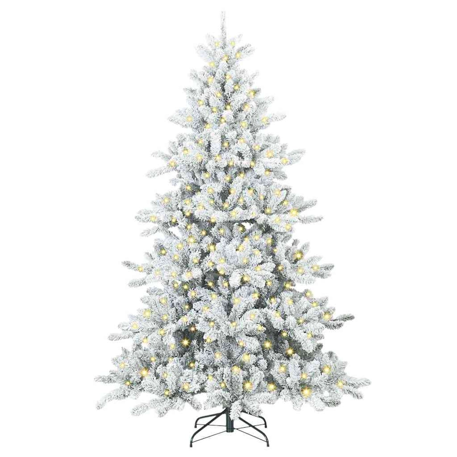 Thumbnail - vidaXL Künstlicher Klappbarer Weihnachtsbaum mit 300 LEDs 180 cm PVC 3397714