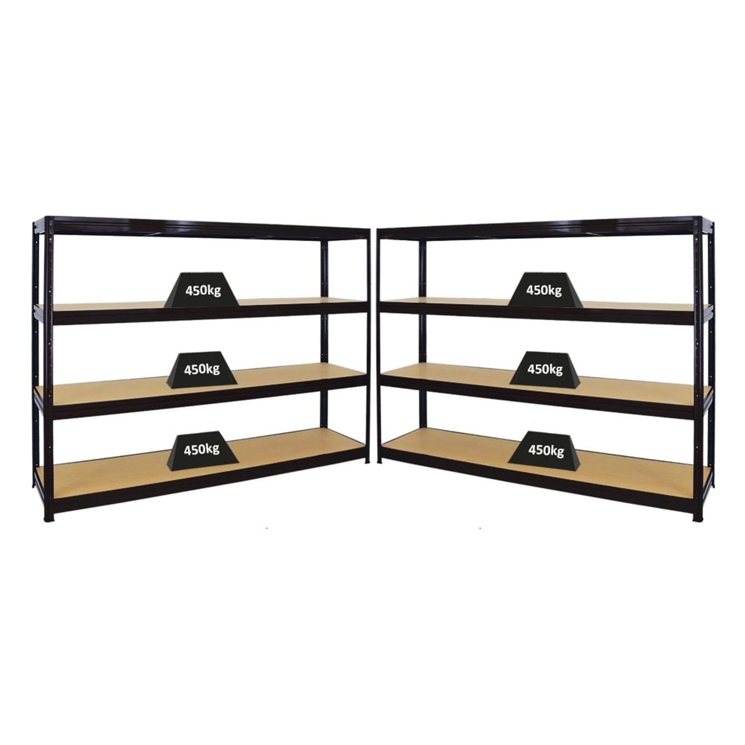 PROREGAL Mega Deal 2er-Sparset Profi-Schwerlastregal Dino 180x240x60cm Fach günstig online kaufen