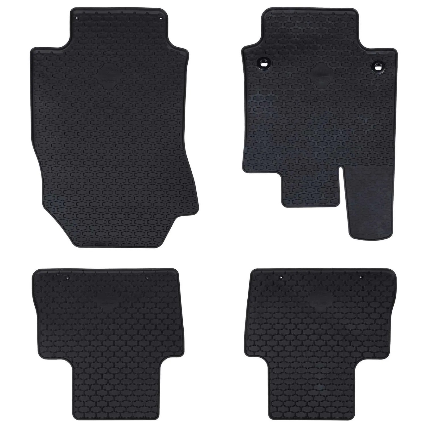 vidaXL Autofußmatte 4-Tlg Schwarz Gummi 42029091