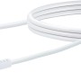 Weißes Schwaiger USB-A zu Micro-USB Kabel zum Laden und Synchronisieren.