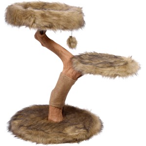 Dobar Design Katzenmöbel Jimmy mit Kratzsäule, Liegeflächen und Spielball.