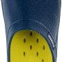 Marineblauer Blackfox Clog Evasion Gr. 37 für Gartenarbeiten, Innenseite gelb.