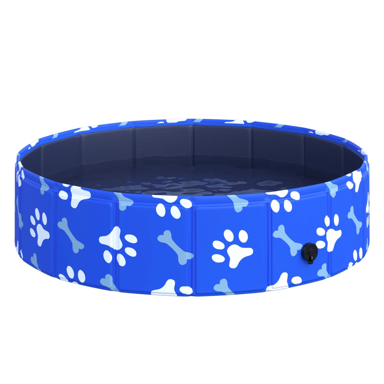 PawHut Hundepool Faltbar Plantschbecken für Hunde und Katzen Ø80 x 20H cm