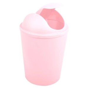 Pastellrosa Kosmetikeimer Ako 5,5l mit Schwingdeckel von MSV.