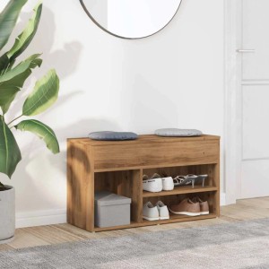 vidaXL Schuhbank Artisan-Eiche 80x30x45 cm Holzwerkstoff 856757