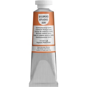 Tube Lukas Studio Ölfarbe Kadmiumorange (imit.) für Künstlerbedarf.
