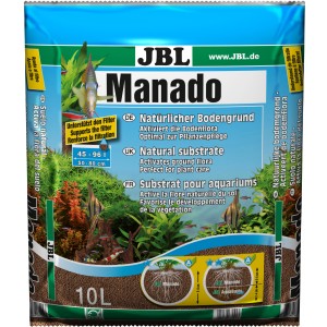 JBL Manado Aquarium Bodengrund, 10 l, für optimales Pflanzenwachstum im Süßwasseraquarium.