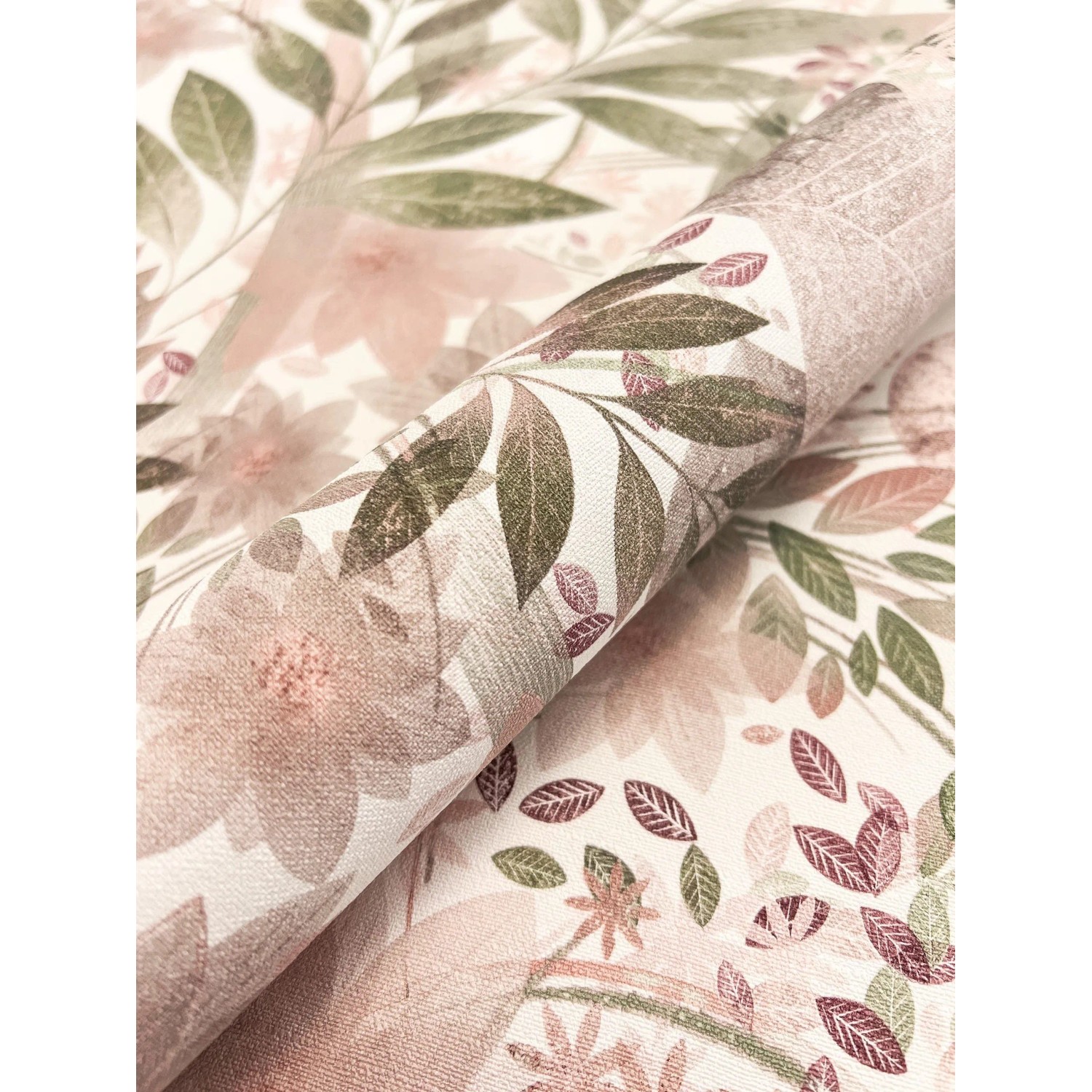 Newroom Vliestapete Amelle Rosa Blumen Natur Strukturiert FSC® günstig online kaufen