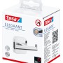 Tesa Elegaant Doppelhaken Chrom, Handtuchhalter zur Wandmontage ohne Bohren.