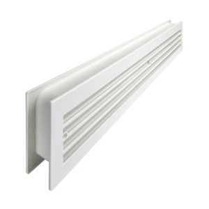 SOTECH 1 Paar Lüftungsgitter BRISE für Türen Schlitzlochung Silber