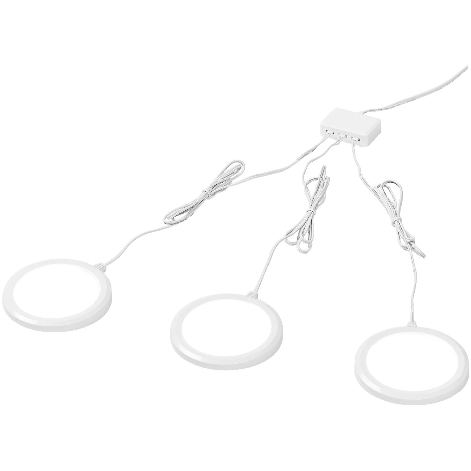 Ledvance Smart+ WiFi Unterbauleuchte, runde LED-Leuchte in Weiß, 3er Set.
