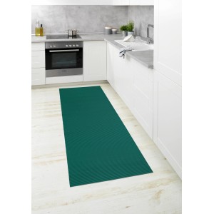 Wenko Badematte Petrol (65x200 cm) aus Kunststoff im Badezimmer.