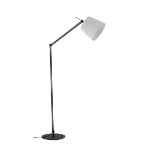 Lucande Stehlampe Caelia 10020252 Modern in Schwarz aus Metall 1-flammig E27 Wohnzimmerleuchte