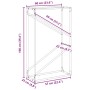 vidaXL Brennholzregal Anthrazit 60x25x100 cm Kaltgewalzter Stahl 864329_12