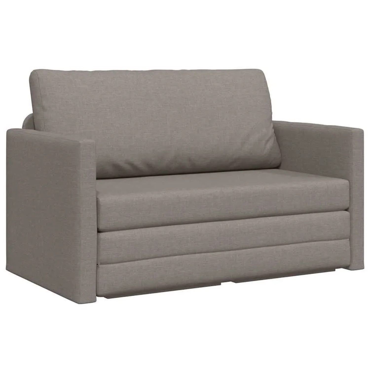 vidaXL Schlafsofa 110cm Taupe Stoff 4106696