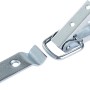 Verzinkter Kistenverschluss mit Haken, 75x18mm, für sicheren Transport von Kisten.