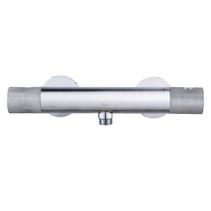 Chromfarbene baliv Thermostat-Duscharmatur DU-2060 mit Drehreglern.