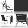 Tectake Gartenstuhl Marcellino Klappbar Wetterfest und Uv Beständig 6Er Set 65 x 54 5 x 107 5 cm Anthrazit_5