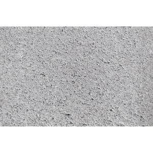 Nahaufnahme einer grauen Diephaus Verbundpalisade, 100 x Ø 20 cm, zur Beet- und Garteneinfassung.