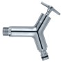 Garantia Design Chrom-Auslaufhahn 20 mm (3/4) für Regentonnen und Wasserzapfstellen.