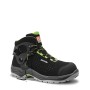 Schwarzer Elten Sicherheitsstiefel Tommaso Green Mid S1P, Größe 45, für Arbeitsschutz.
