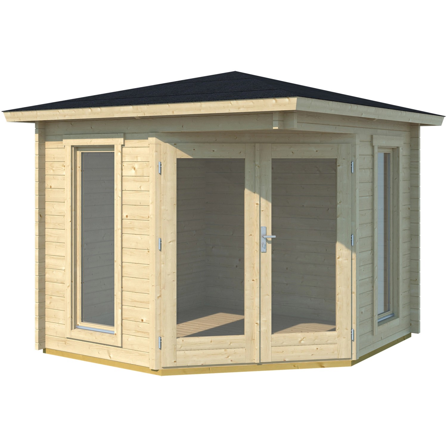 Sonstige Holz-Gartenhaus/Gerätehaus Gartenhaus/Gerätehaus 408 Zeltdach Unbehandelt 282,3 cm