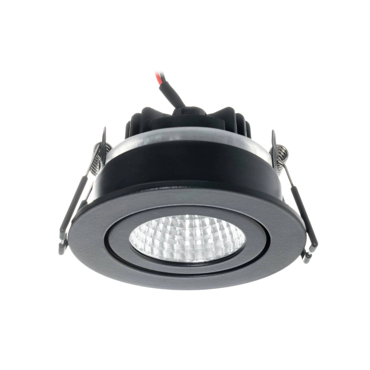 Arcchio LED Hochvolt Einbaustrahler Jyra 10017675 Modern in Schwarz aus Aluminium 1-flammig Wohnzimmerleuchte_5