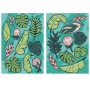 Komar Wandsticker Blätterwald, 70x50 cm, mit tropischen Blättern und Blüten als Wanddekoration.