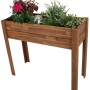 Hochbeet aus Akazienholz mit Bepflanzung, Garden Pleasure. Ideal für Garten und Terrasse.