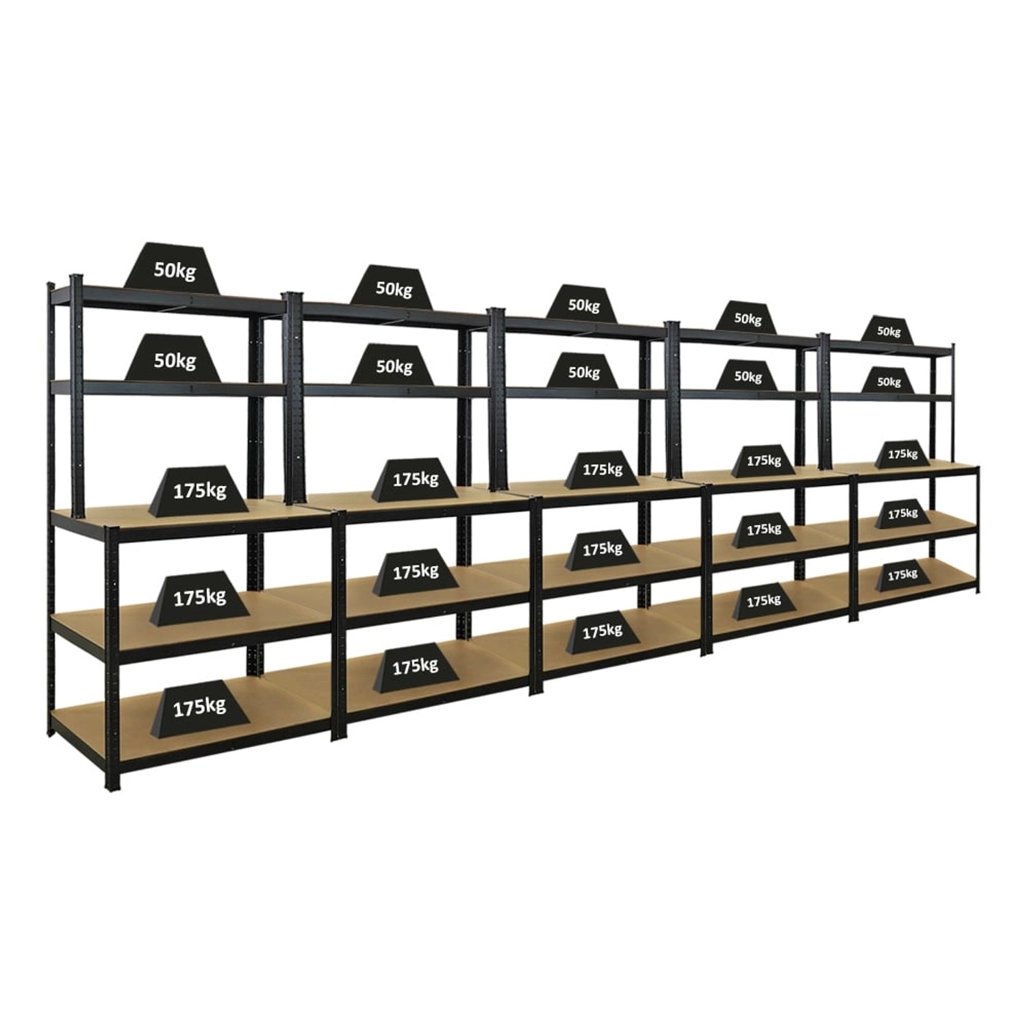 PROREGAL Mega Deal 5x Profi Werkbank GIANT BEAST 180x100x60cm Fachlast 175k günstig online kaufen