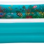 Rechteckiges, blaues Bestway Family Pool Planschbecken mit 3D Unterwasserwelt-Motiv.
