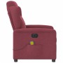 vidaXL Massagesessel Elektrisch Weinrot Stoff 3303127_5