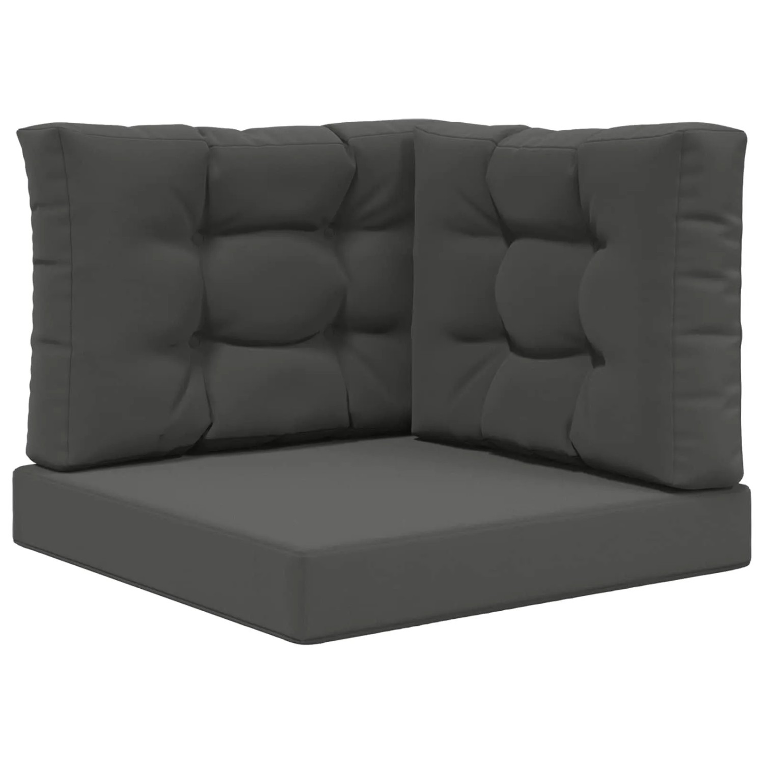vidaXL Sofakissen für Draußen 3-Tlg Anthrazit Polyester 900761