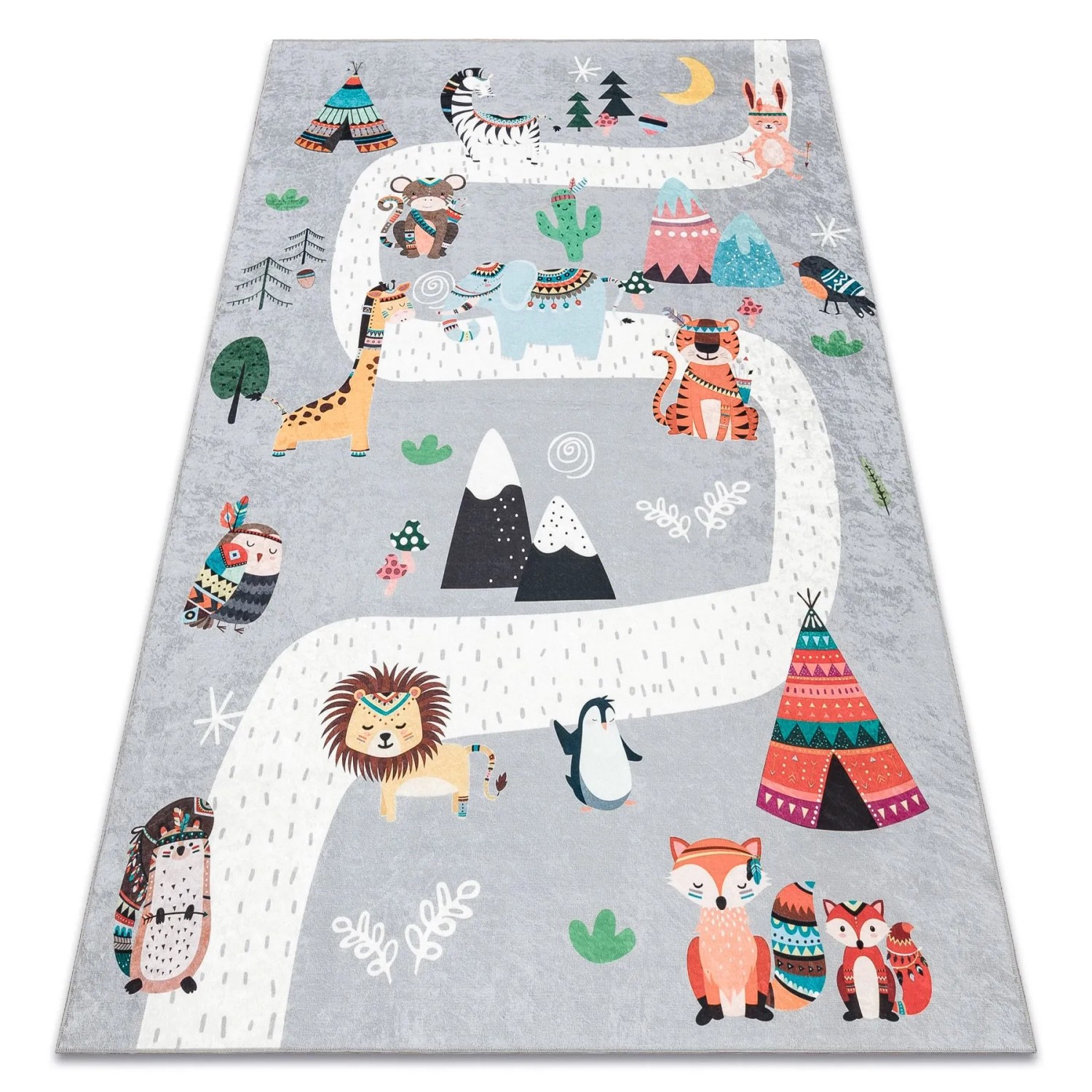 RugsX Teppich Bambino VG17513 Grau 160cm 220cm