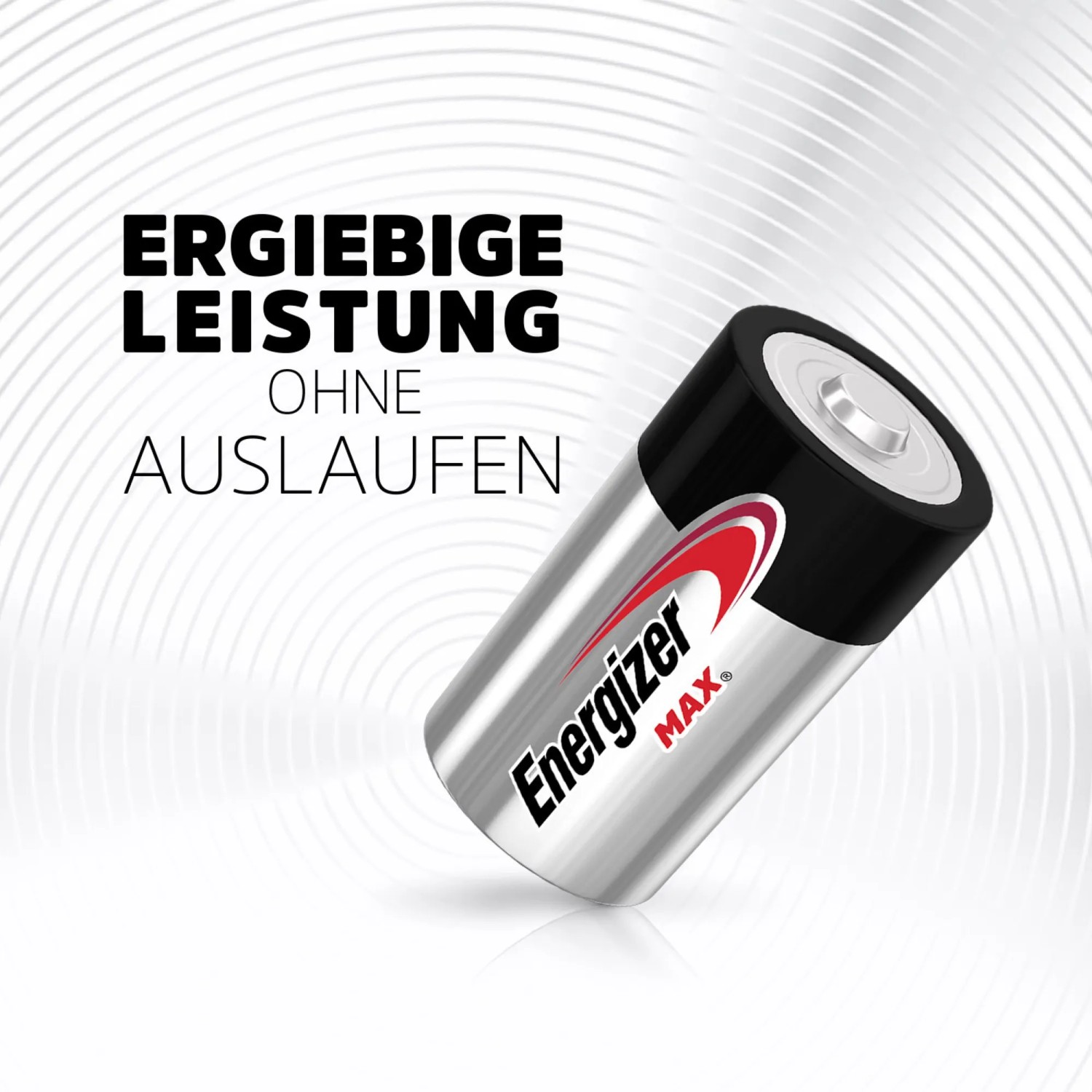 Energizer Max D Mono Batterie, 4er-Pack, Alkali-Batterie für zuverlässige Leistung.