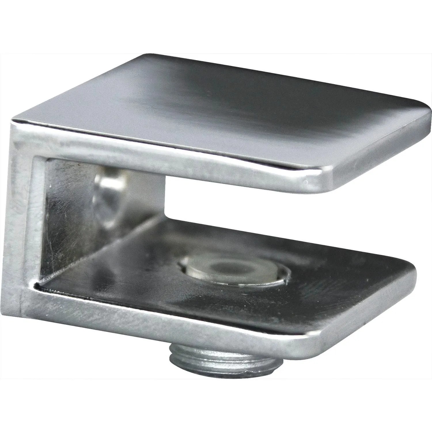 Fonsegrive Glastablar-Klemmträger Pesaro Glas 4-8 mm Zamak Verchromt Poliert