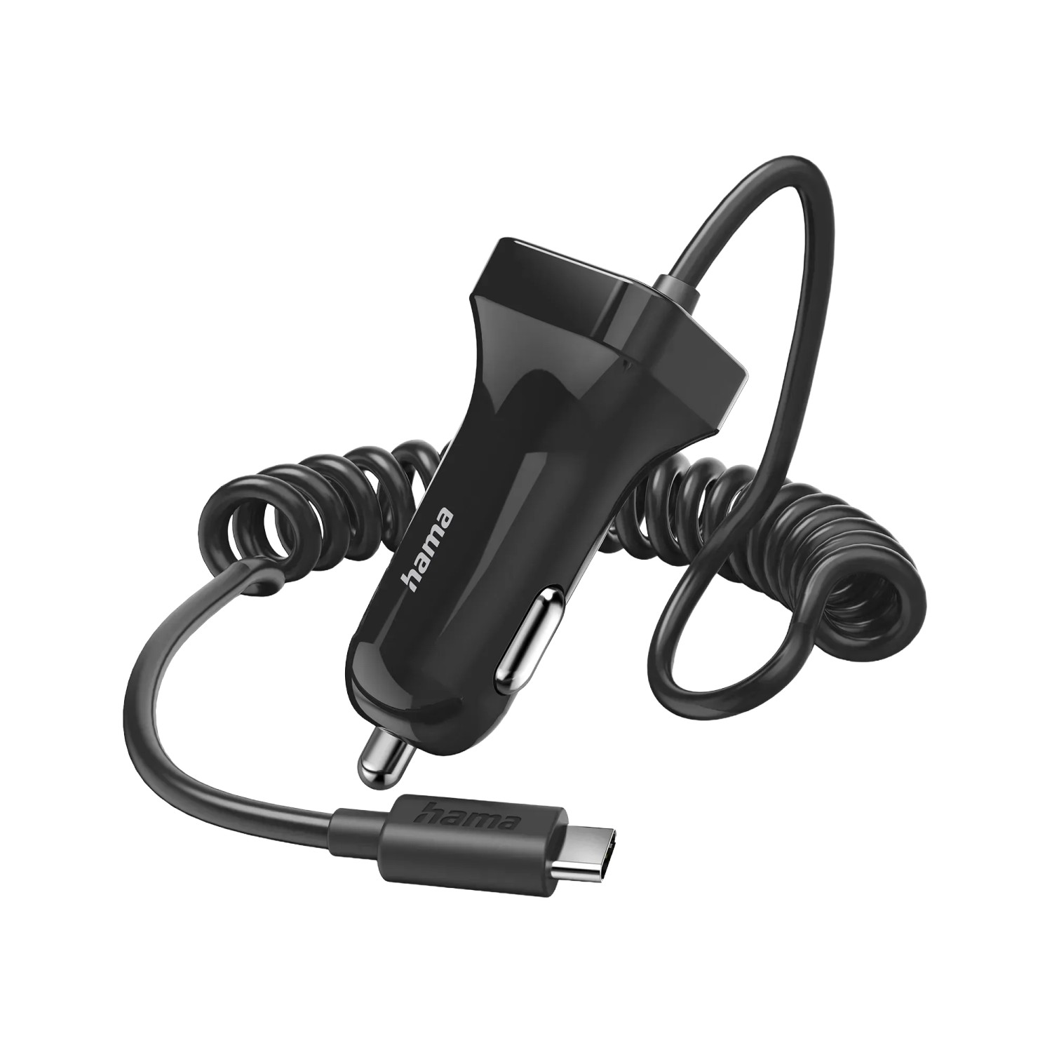Hama Auto-Ladegerät mit USB-C-Anschluss 12 W 1 m Schwarz