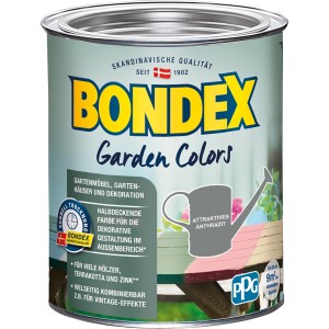 Dose Bondex Garden Colors Attraktives Anthrazit, Wetterschutzfarbe für Gartenmöbel und mehr.